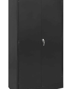 1800 STATIONERY CUPBOARD BLACK CLOSED ANGLE