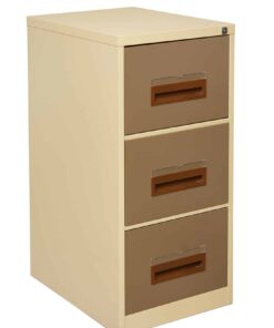 Steel 3 Drawer Filing Cabinet - Image 3